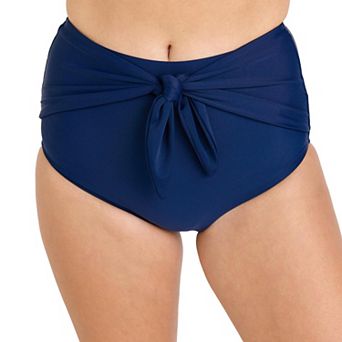 Women's High Waisted Bikini Bottom With Front Tie