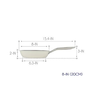 TECHEF - ValenCera - 8 Inch Ceramic Nonstick Frying Pan