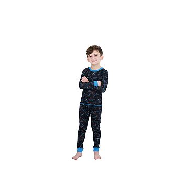 Sleep On It Boys 2-Piece Super Soft Jersey Snug-Fit Pajama Top and Pajama Pants Set - Little Kids