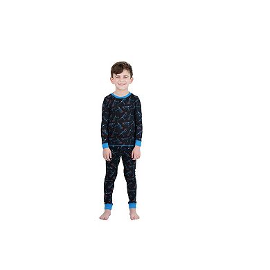 Sleep On It Boys 2-Piece Super Soft Jersey Snug-Fit Pajama Top and Pajama Pants Set - Little Kids
