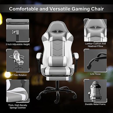 Height Recliner Gaming Office High Back Computer Ergonomic Adjustable Swivel Chair