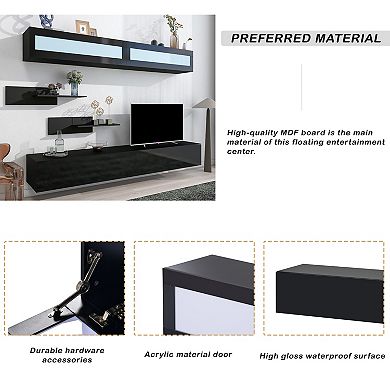 Merax Wall Mount Floating Tv Stand