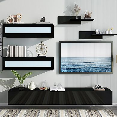 Merax Wall Mount Floating Tv Stand