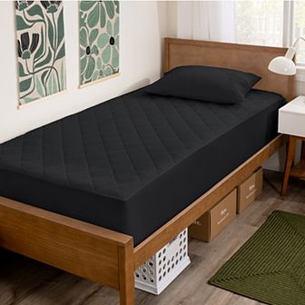 Bare Home Quilted Mattress Pad - Stretch-to-Fit up to 15 Inch Deep Mattresses