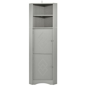 Merax Tall Bathroom Corner Cabinet