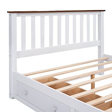 Merax Wood Platform Bed With Two Drawers