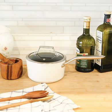 TECHEF - ValenCera - 2 Quart Ceramic Nonstick Saucepan with Cover
