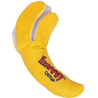 Yeowww! Peeled Banana Catnip Toy For Cats - 6" (yellow)