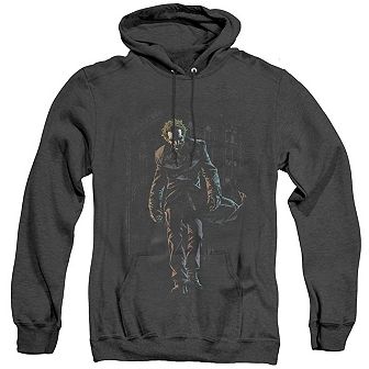Batman Joker Leaves Arkham Adult Heather Hoodie