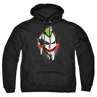 Batman Joker Big Face Adult Pull Over Hoodie