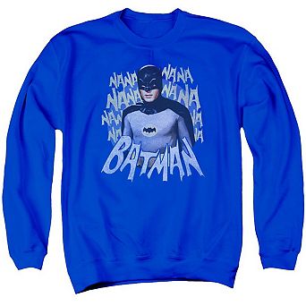 Batman Classic Tv Theme Song Adult Crewneck Sweatshirt