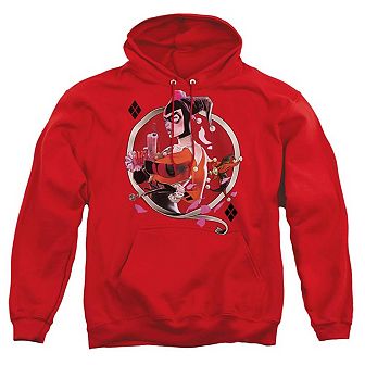 Batman Harley Q Adult Pull Over Hoodie