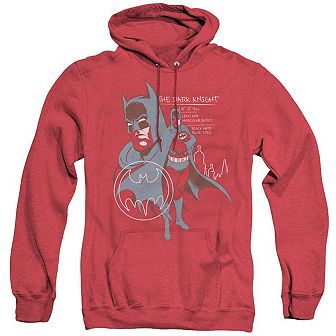 Batman Lean And Muscular Adult Heather Hoodie