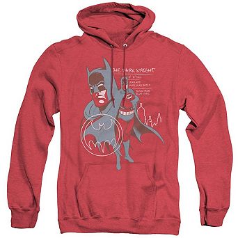 Batman Lean And Muscular Adult Heather Hoodie
