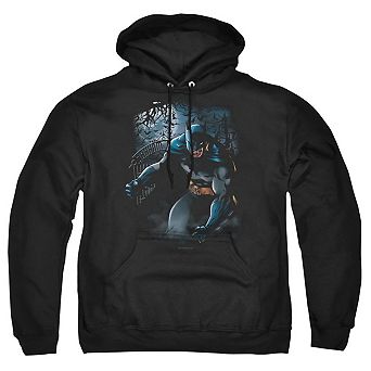 Batman Light Of The Moon Adult Pull Over Hoodie