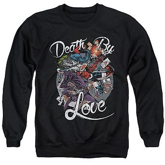 Batman Death By Love Adult Crewneck Sweatshirt