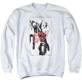 Batman Inked Quinn Adult Crewneck Sweatshirt