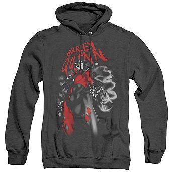 Batman Down The Barrel Adult Heather Hoodie