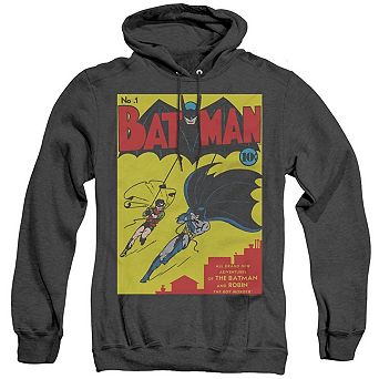 Batman First Adult Heather Hoodie