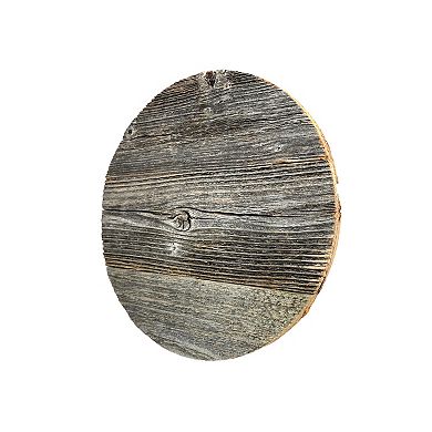 Rustic Farmhouse Reclaimed Solid Round Wood Sign for DIY projects