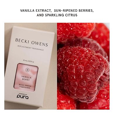 Pura x Becki Owens Smart Fragrance Diffuser Coconut Calm and Vanilla Berry Starter Set