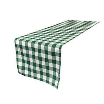 Polyester Gingham Checkered 14 By 108-inch Table Runner