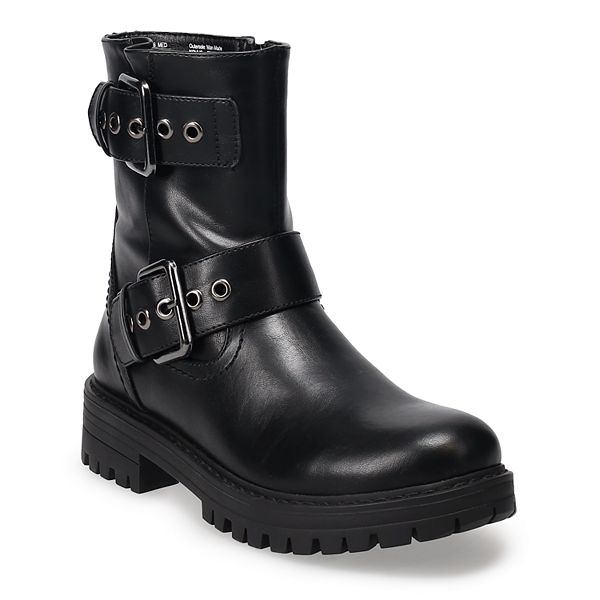 SO® Dezirae Women's Combat Boots - Black (5.5)