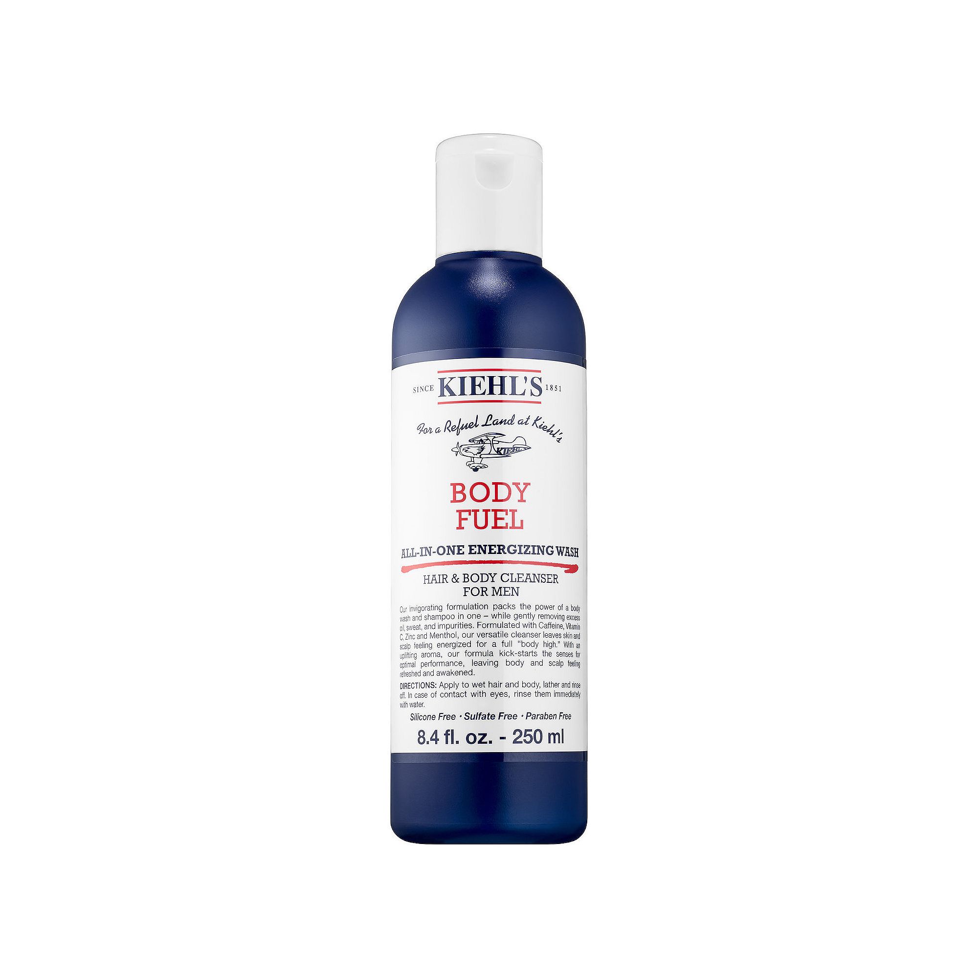 Kiehls Since 1851 Body Fuel All-In-One Energizing Wash, Size: 8.45 Oz, Non