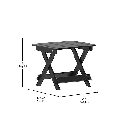 Taylor & Logan Hedley Indoor / Outdoor Folding Side Table