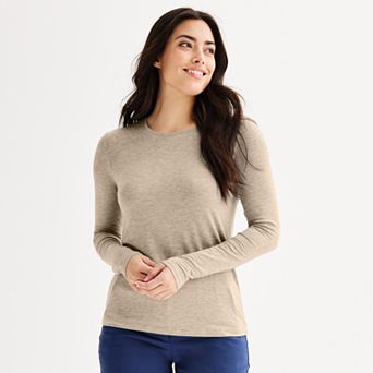 Women's Nine West Essential Long Sleeve Crewneck Shirt
