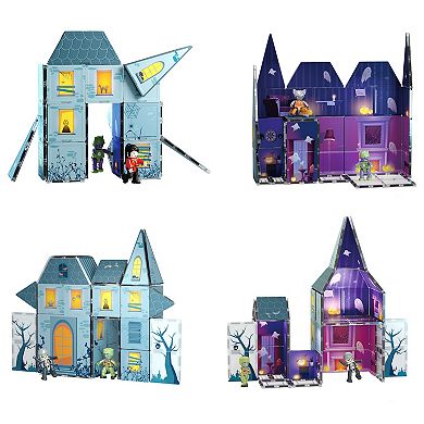 PicassoTiles 57pc Haunted House Theme Magnet Tile Set