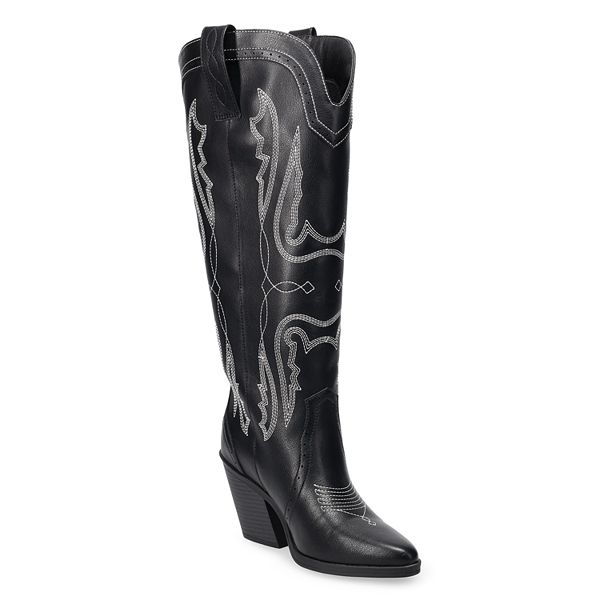 SO® Briely Women's Tall Western Boots - Black (6.5)