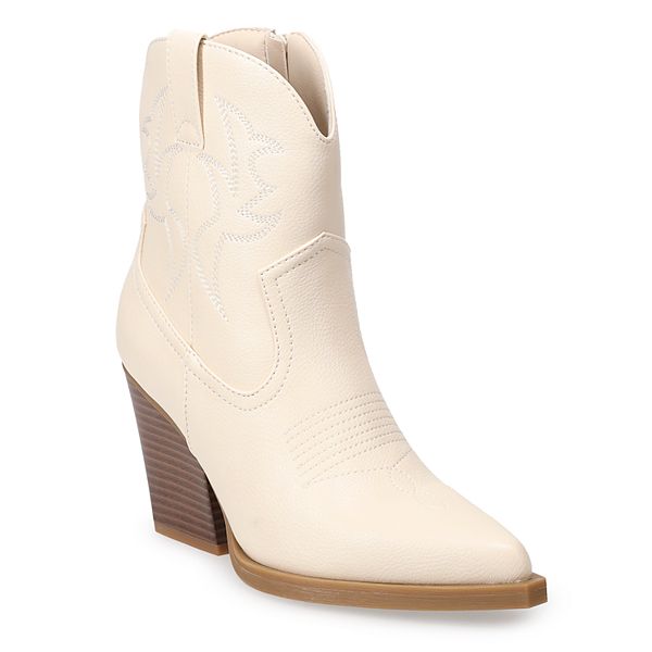 SO® Tapanga Short Western Women's Boot - Bone (8.5)