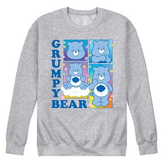Men's Care Bears Grumpy Bear Grid Fleece Sweatshirt