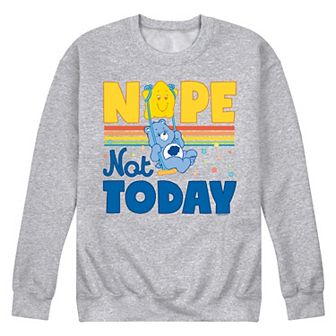Men's Care Bears Nope Not Today Fleece Sweatshirt