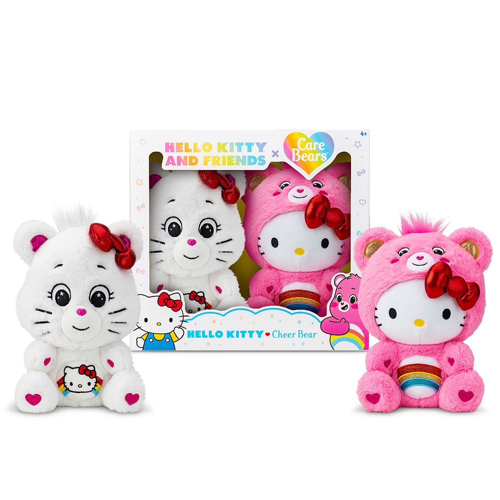 Care Bears 2-Pack Hello Kitty Plush Set