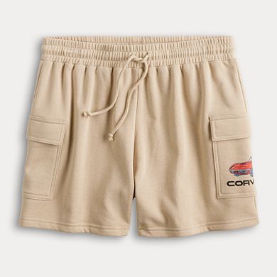 Juniors' Corvette Fleece Cargo Shorts