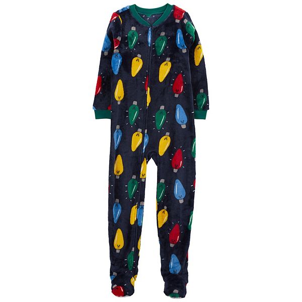 Boys 4-14 Carter's 1-Piece Christmas Tree Fleece Footie Pajamas
