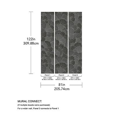 Brewster Home Fashions Petals Mural Wallpaper Decals