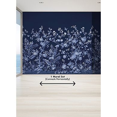 Brewster Home Fashions Twilight Chinoiserie Mural Wallpaper Decals