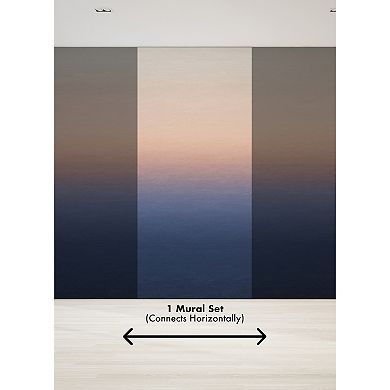 Brewster Home Fashions Sunrise Ombre Mural Wallpaper Decals