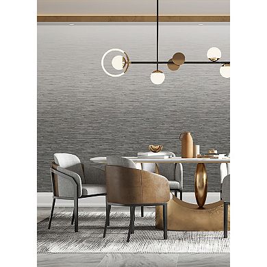 Brewster Home Fashions Mist Light Grey Ombre Mural Wallpaper Decals