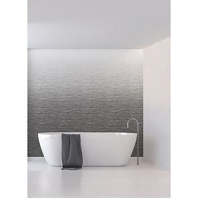 Brewster Home Fashions Mist Light Grey Ombre Mural Wallpaper Decals