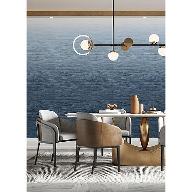 Brewster Home Fashions Into the Deep Dark Blue Ombre Mural Wallpaper Decals