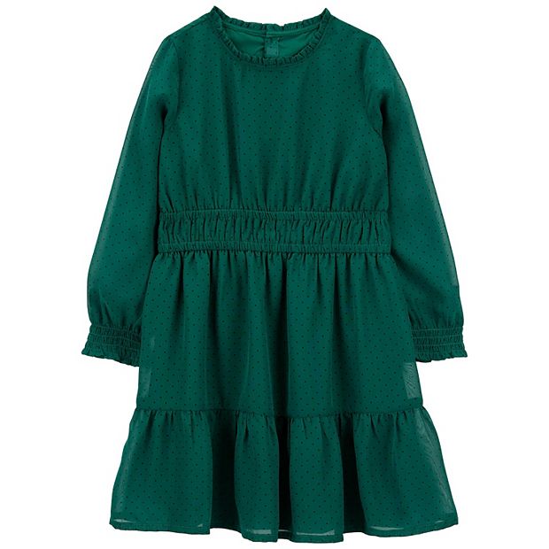 Girls 4-14 Carter's Crepe Chiffon Holiday Dress