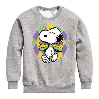 Boys 8-20 Peanuts Mardi Gras Party Fleece Sweatshirt
