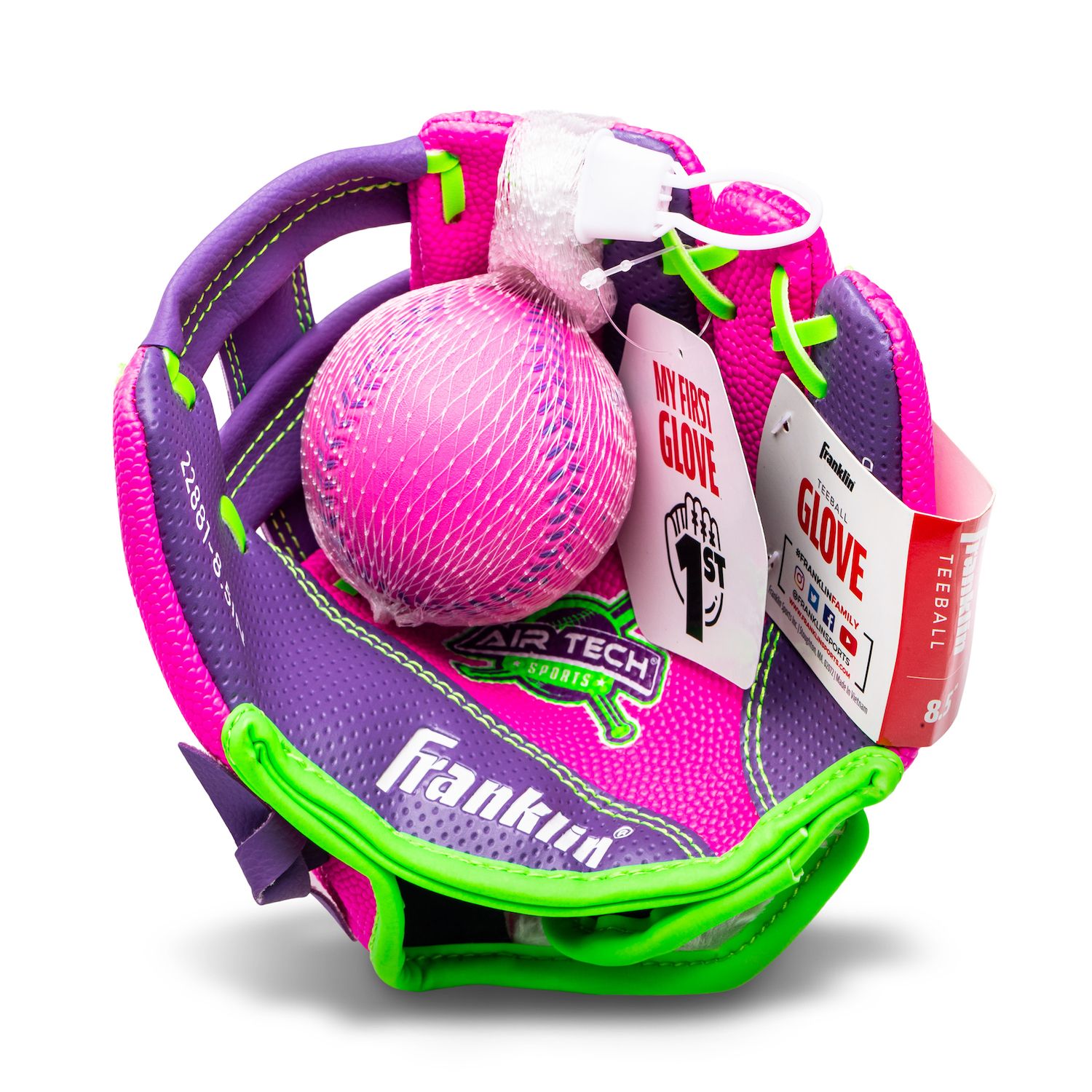 Детские игрушки Franklin Sports Youth Air Tech Right Hand Throw Baseball Glove & Ball Set