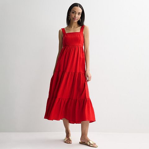 Женские платья Nine West Women's Nine West Tiered Maxi Dress