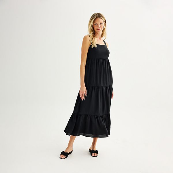 Heading West Maxi Dress - Noir