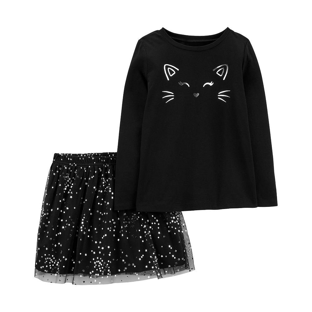 Deux Hauts Carter's Halloween Pour Bébé 18 Mois - Neufs Sans étiquettes, Noir Et Orange